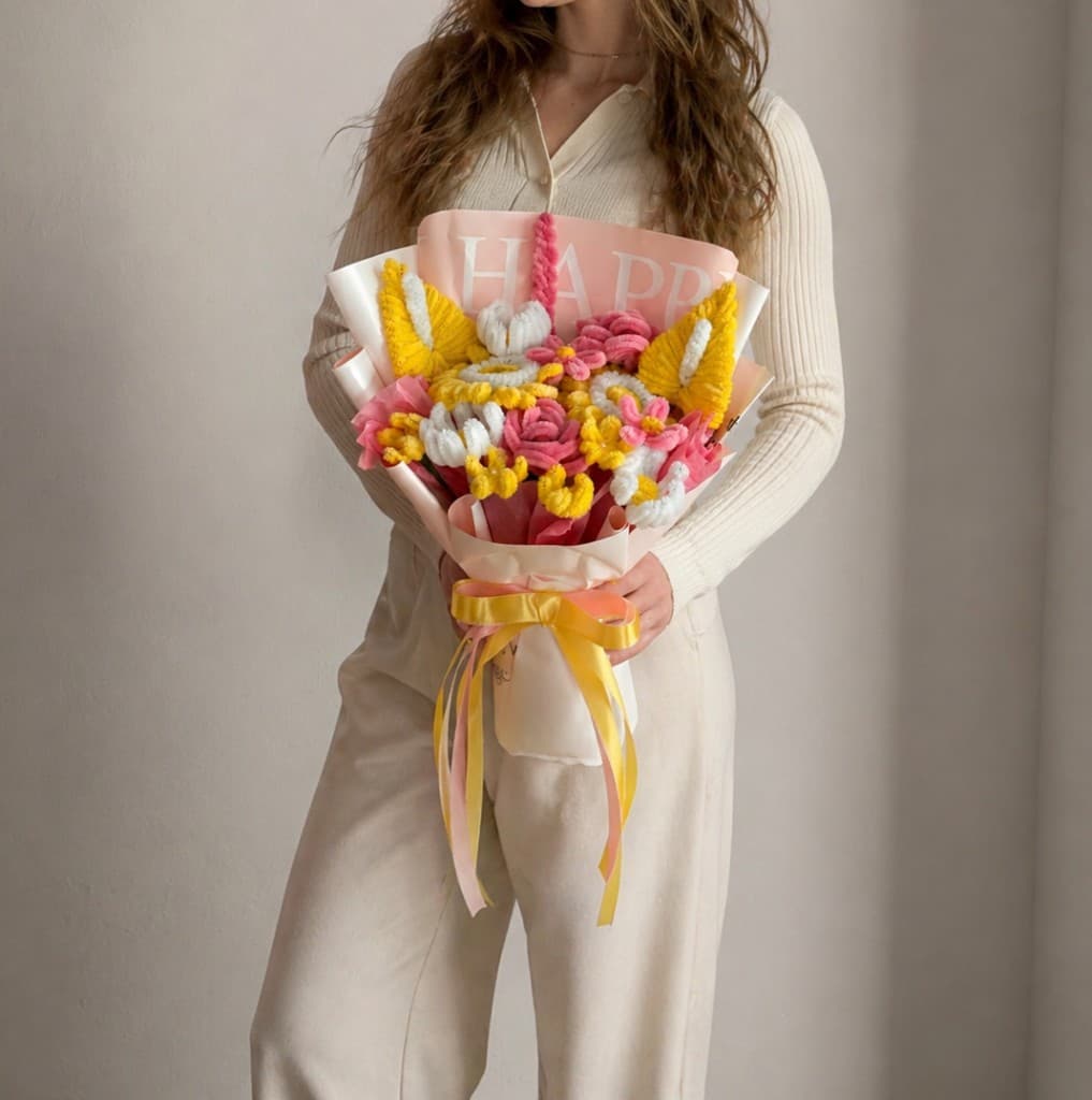 Автор Soft Flowers с букетом